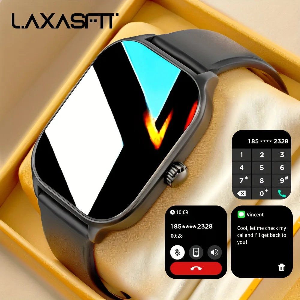 LAXASFIT Smartwatch H9 Bluetooth para Homens e Mulheres Fitness